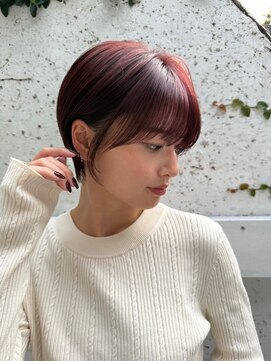 ロンドアジュール 横浜(Lond azur) ミニウルフレイヤーカット顔周りカット前髪カットショート/横浜