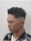 一宮スキンフェード×ツイストパーマ大人ビジネスモテ髪20代30代