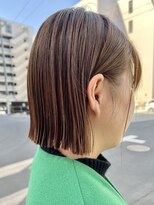 オーガニック アトリエ 大宮(organic+atelier)&nbsp;20代30代40代外ハネアッシュグレージュ肩ライン耳掛け