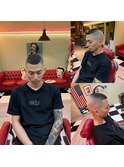 -80's American barber shop-