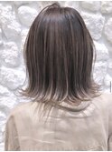 #ナチュラルバレイヤージュ#アッシュブラウン