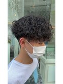 刈り上げマッシュ×波巻きスパイラル