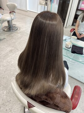 アース 新瑞橋店(HAIR&MAKE EARTH) ブリーチなしミルクティーベージュ