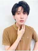 20代30代◎秋の韓国風センターパート×パーマ