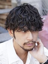 バイフィフス 原宿/表参道(by fifth)&nbsp;原宿波巻きパーママッシュウルフメンズカットセンターパート30代