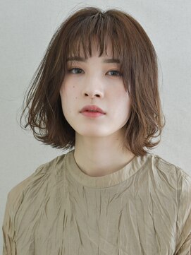 黒髪/クラゲヘアー/オリーブグレー/小顔/ココアベージュ