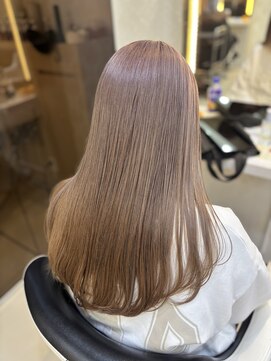 20代30代全体美髪ブリーチ透明感ラベンダーグレージュカラー