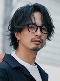 渋谷シャドウウルフパーマメンズカット波巻きスパイラルパーマ