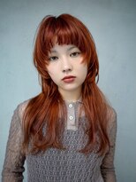 ギークス(GEEKS) 【GEEKS渋谷】マッシュウルフ/ハッシュカット/オレンジ/レイヤー