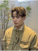 ニュアンスパーマ韓国ヘアメンズカットフェザーパーマ毛流れ