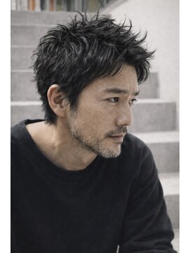 ベル 新宿(Belle) 【30代.40代お洒落な大人メンズ】フェザーパーマ/毛流れパーマ