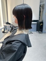 ロンドイディールバンダイ 新潟万代(Lond ideal)&nbsp;ダークアッシュ切りっぱなしボブ