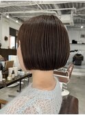 ミニボブ　マロンブラウン　髪質改善と組み合わせで扱いが楽ちん