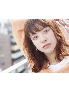 アピッシュ シーナ 海老名店(apish ciena) デザインカラーマッシュウルフ切りっぱなしボブ☆佐藤光