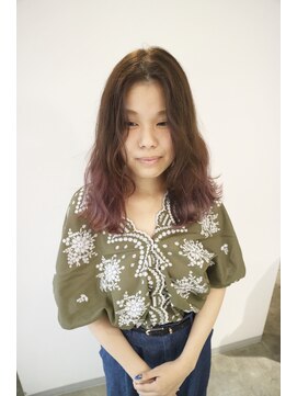 ロア ヘアーアンドビューティー(LOA hair&beauty) グラデーションセミロング