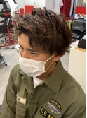 ツーブロUPバング