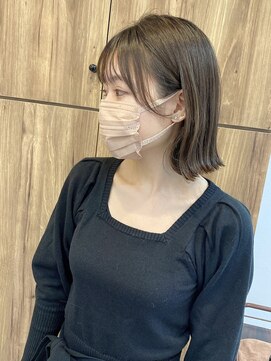 ミイロ(miiro) 切っぱなしボブ/ナチュラルベージュ