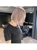 SY ホワイトシルバー/ブリーチ/ダブルカラー/心斎橋