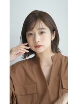 ガーデン オオタカノモリ(garden otakanomori)&nbsp;20代30代40代大人ひし形外ハネミディアムボブ×小顔前髪あり