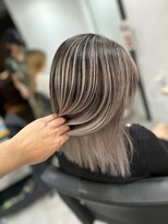 ラフ 難波店(LAFF)&nbsp;#黒髪#ボブルフ#ネビージュ#小顔#ワンレン