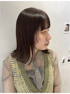 フィルムス 表参道(FILMS) くびれヘア/アプリコットオレンジ/髪質改善/縮毛矯正/表参道