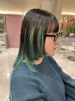 リガナッツ 池袋店(Riganuts)&nbsp;アンブレラーカラー　グリーン