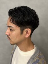 ソアー 新大阪(SOAR) 濡れ感ナチュラルメンズアップバングマッシュパーマ【新大阪】