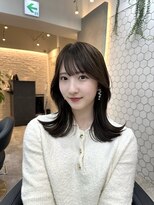 ヴィオットバイサロン(Viot by Salon)&nbsp;前髪あり髪質改善姫カットセミディカールシアーカラー縮毛矯正