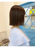 切りっぱなしボブ