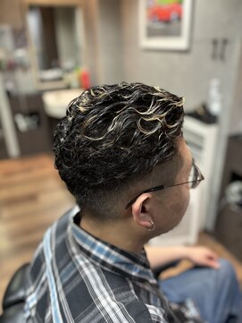 グロウヘアワークス(grow hair works) オールバックパーマ