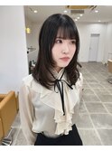 顔周りレイヤー/リップレイヤー/顔周りデザイン/似合わせバング