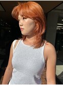 【大久保】ブリーチオレンジカラーたっぷりレイヤー