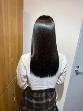 ノー バイ イオエ 西梅田(no. by ioe) ブリーチなしカラー/髪質改善/ミルクティーベージュ/小顔ヘア