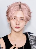 【ペールピンク×コンマセンターパート】