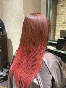 モナン(monan) ピンクグラデーションカラーバーガンディボルドーカラー小顔