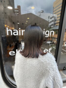 ミディアムボブ/外ハネ