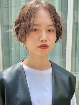 ロンド 表参道店(Lond) オリーブグレー/ショートボブ/ココアベージュ/黒髪/小顔/