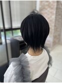 黒髪ショートウルフ