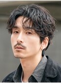 渋谷緩めシャドウルーズパーマ波巻きスパイラルフェザーパーマ
