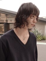 ノラジャーニー(NORA Journey)&nbsp;メンズボブウルフメンズミディアムレイヤーカットメンズウルフ