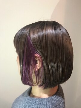 ヘアーデザイン ランプ(Hair design Lump) インナーカラー×バイオレット