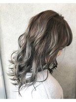 ヘアサロンM 新宿&nbsp;デザインカラー/厚めバング/ローライト/スリークボブ