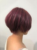 【coma中野】ピンクの透明感前下がりスリークボブ