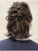 お呼ばれヘア×ハーフアップヘアアレンジ