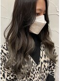 【グラデーションカラー】シルバーグレーカラー♪♪