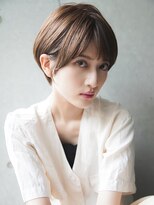 カライング(ing)&nbsp;大人可愛い20代30代40代黒髪前下がりショートボブ丸みショート◎