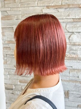 アヴァンス 深井店(AVANCE.) 切りっぱなし×タンバルモリ×ダブルカラー×ピンク×韓国