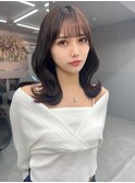 韓国風ヘア　コリアンヘア　顔まわりレイヤー　顔まわりカット　
