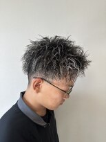 トラッド(TRAD)&nbsp;ツイストパーマ×ホワイトメッシュスタイル