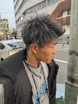 アヴァンス 天王寺店(AVANCE.) 【松元担当】シルバーメッシュ×アップバング